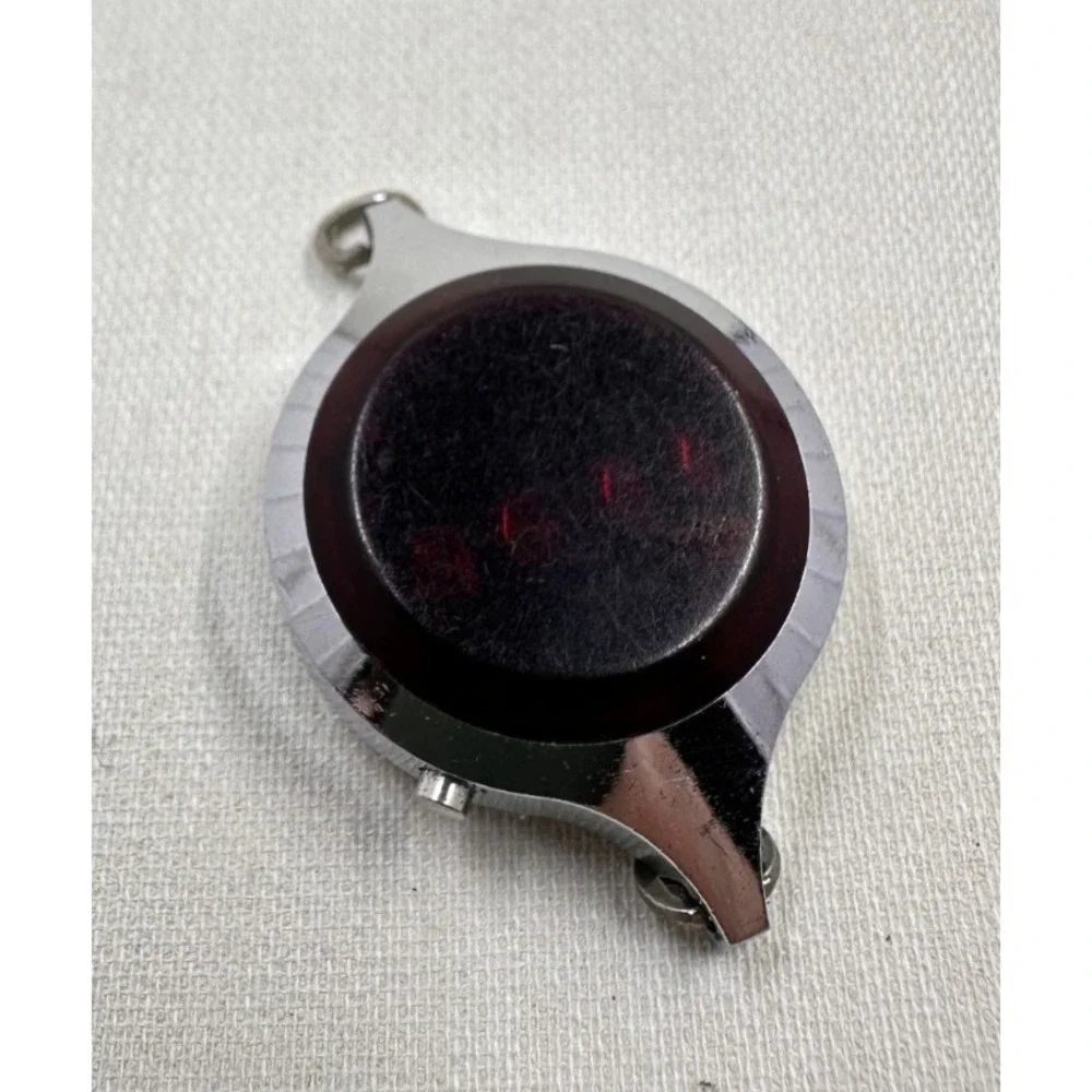 Rare Vintage 1970's Texas Instruments Ladies Bracelet LED Watch RED Crystal‎